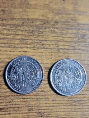 Canada 25 Cents Commemorative Coins - Pair